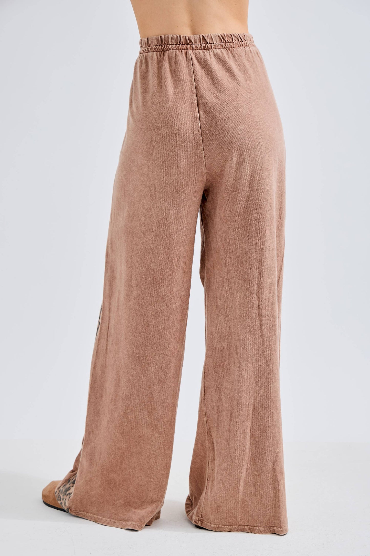 Mineral Washed Leopard Pants