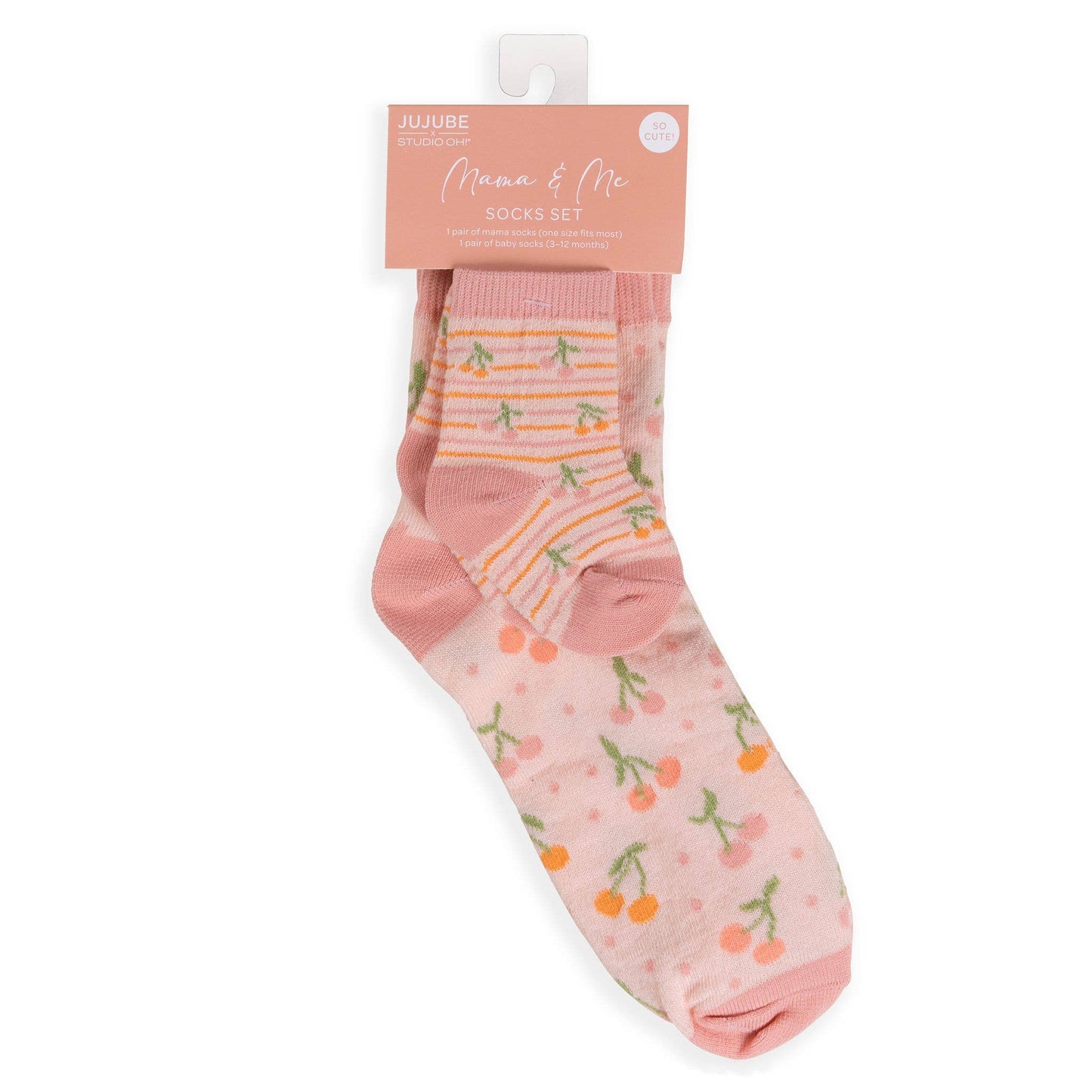 Cherry Cute Mama & Me Socks Set
