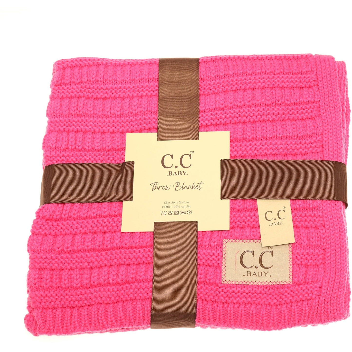Pink Baby Knitted Blanket