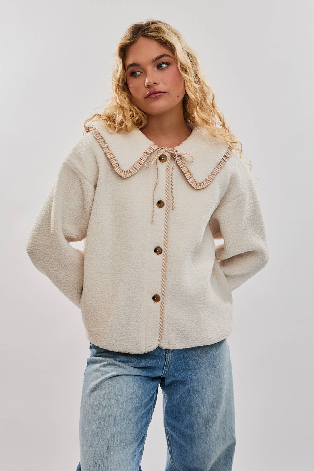Ivory Teddy Sherpa Jacket