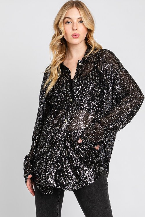 High Hopes Sequin Shirt