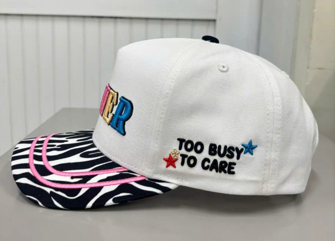 Zebra Mother Trucker Hat