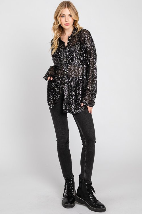 High Hopes Sequin Shirt
