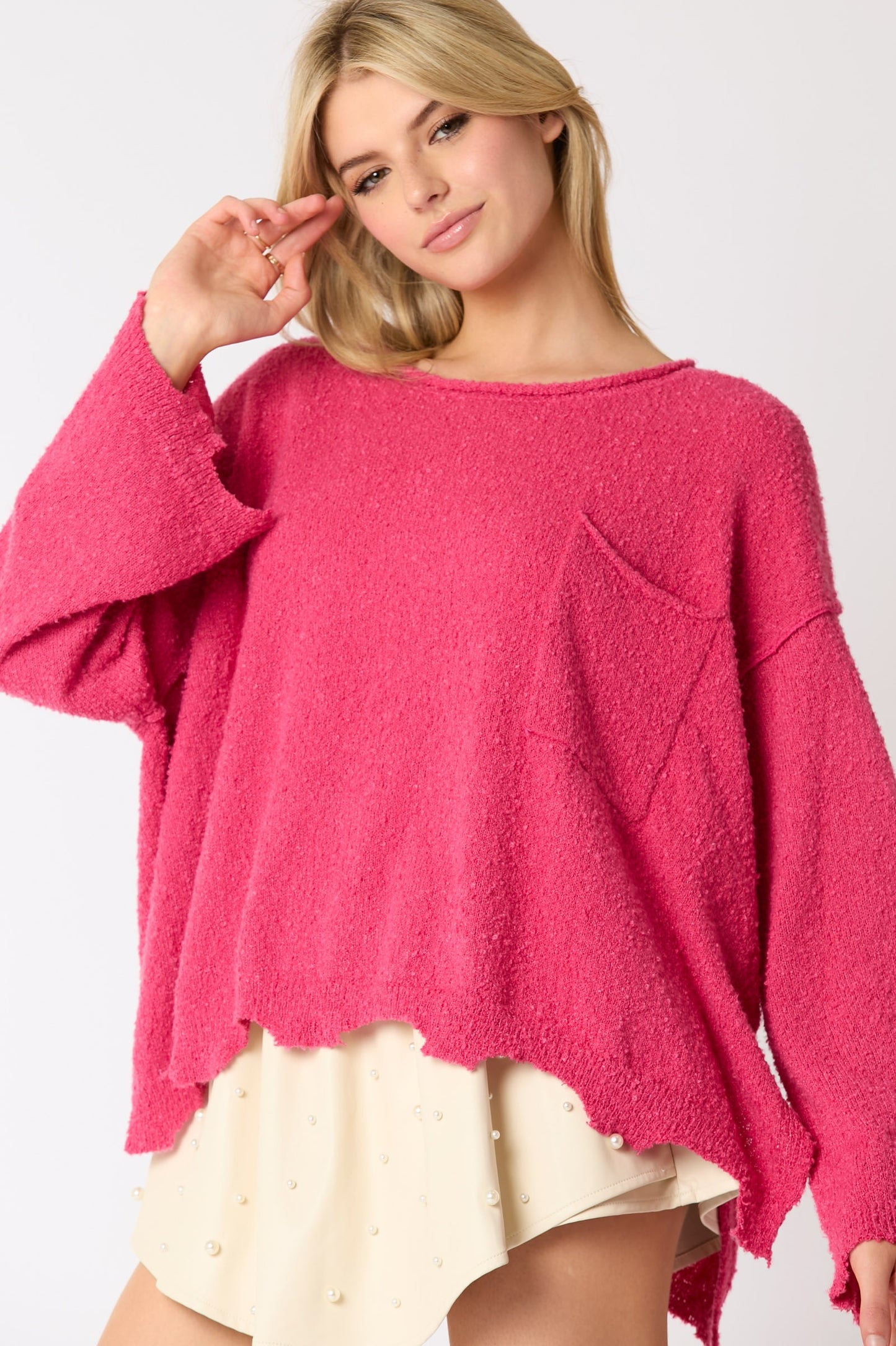 Fuchsia Comfort Sweater