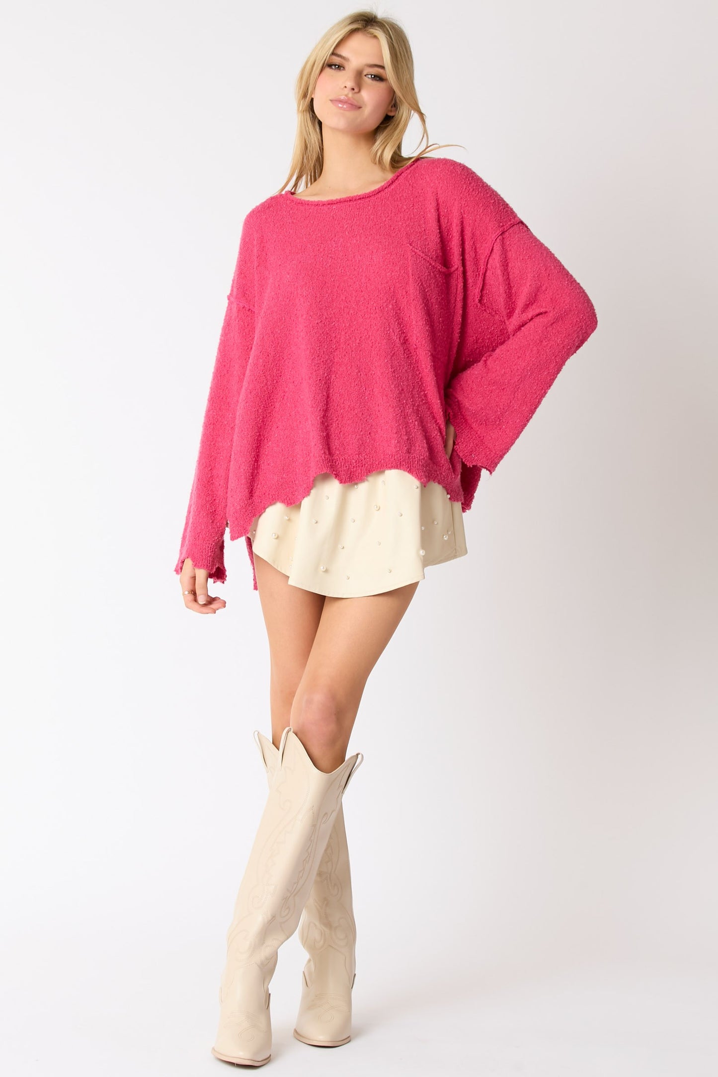 Fuchsia Comfort Sweater