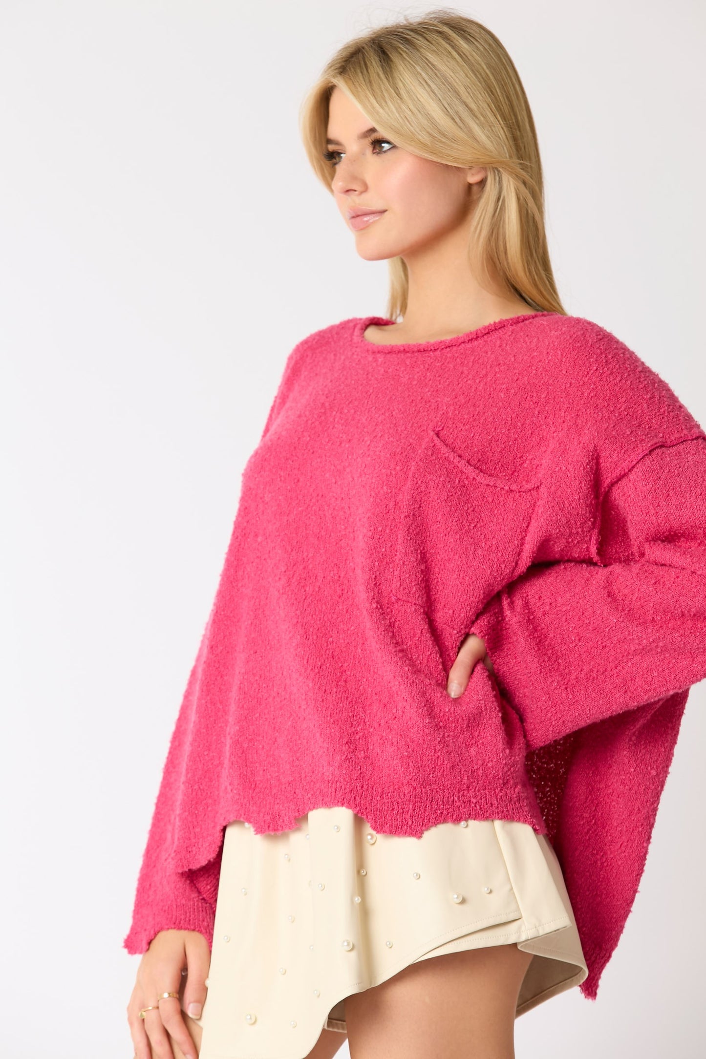 Fuchsia Comfort Sweater