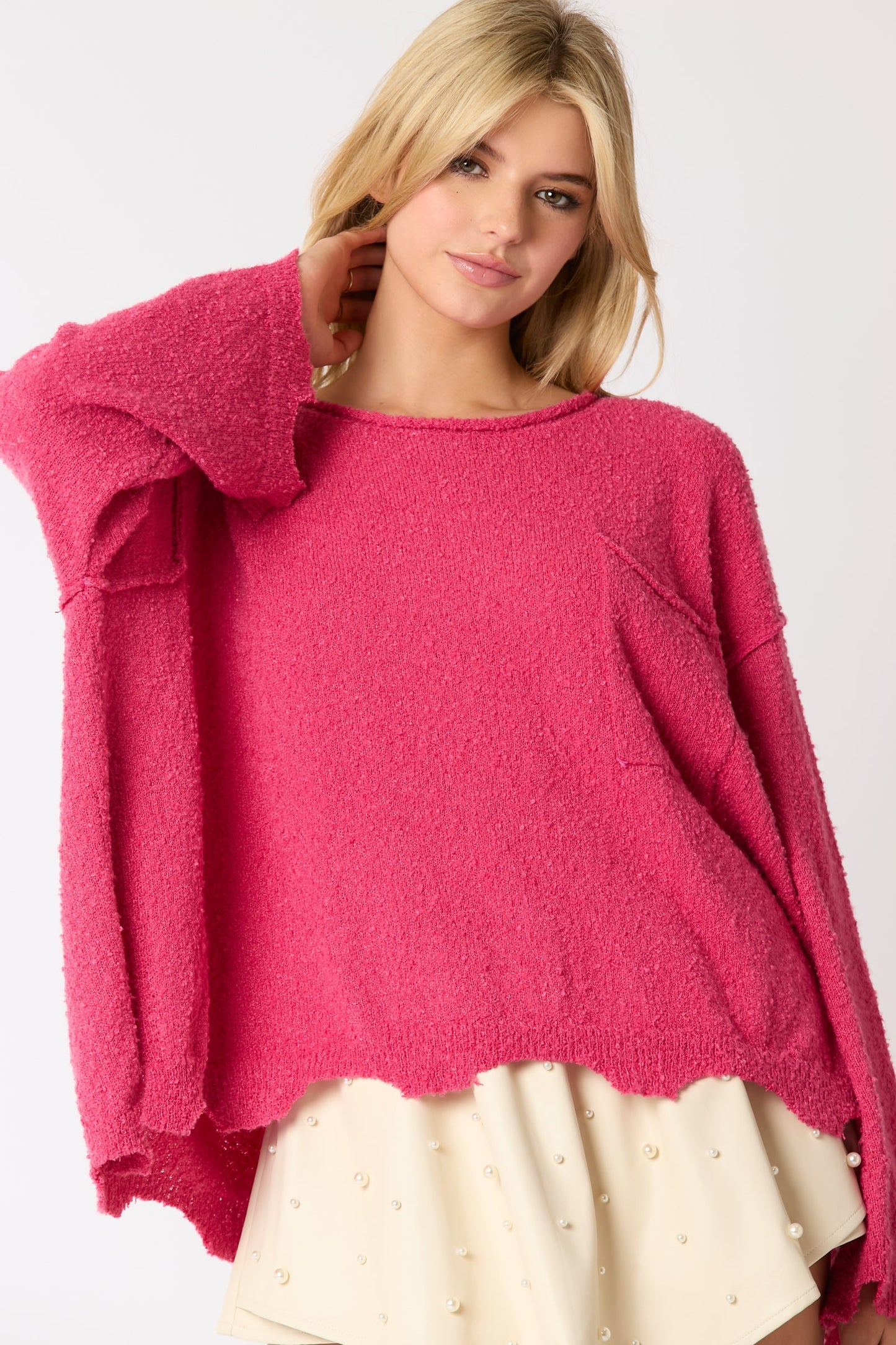 Fuchsia Comfort Sweater