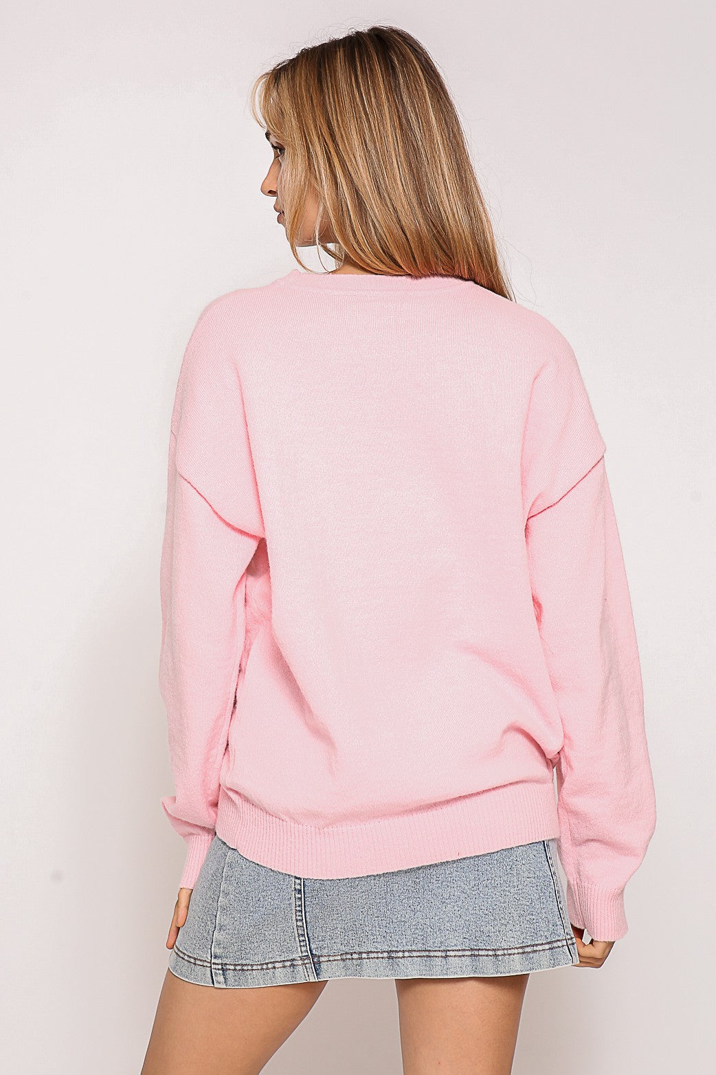 Coquette Sequin Bow Sweater