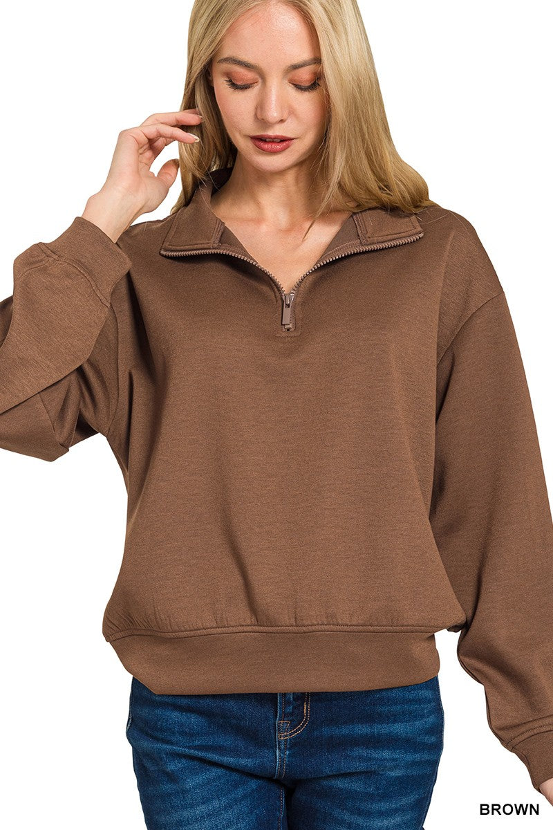 Brown Pullover Scuba