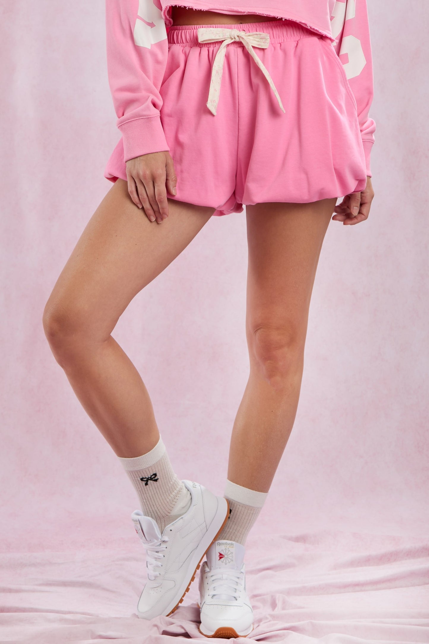 Bubbly Bow Pink Shorts