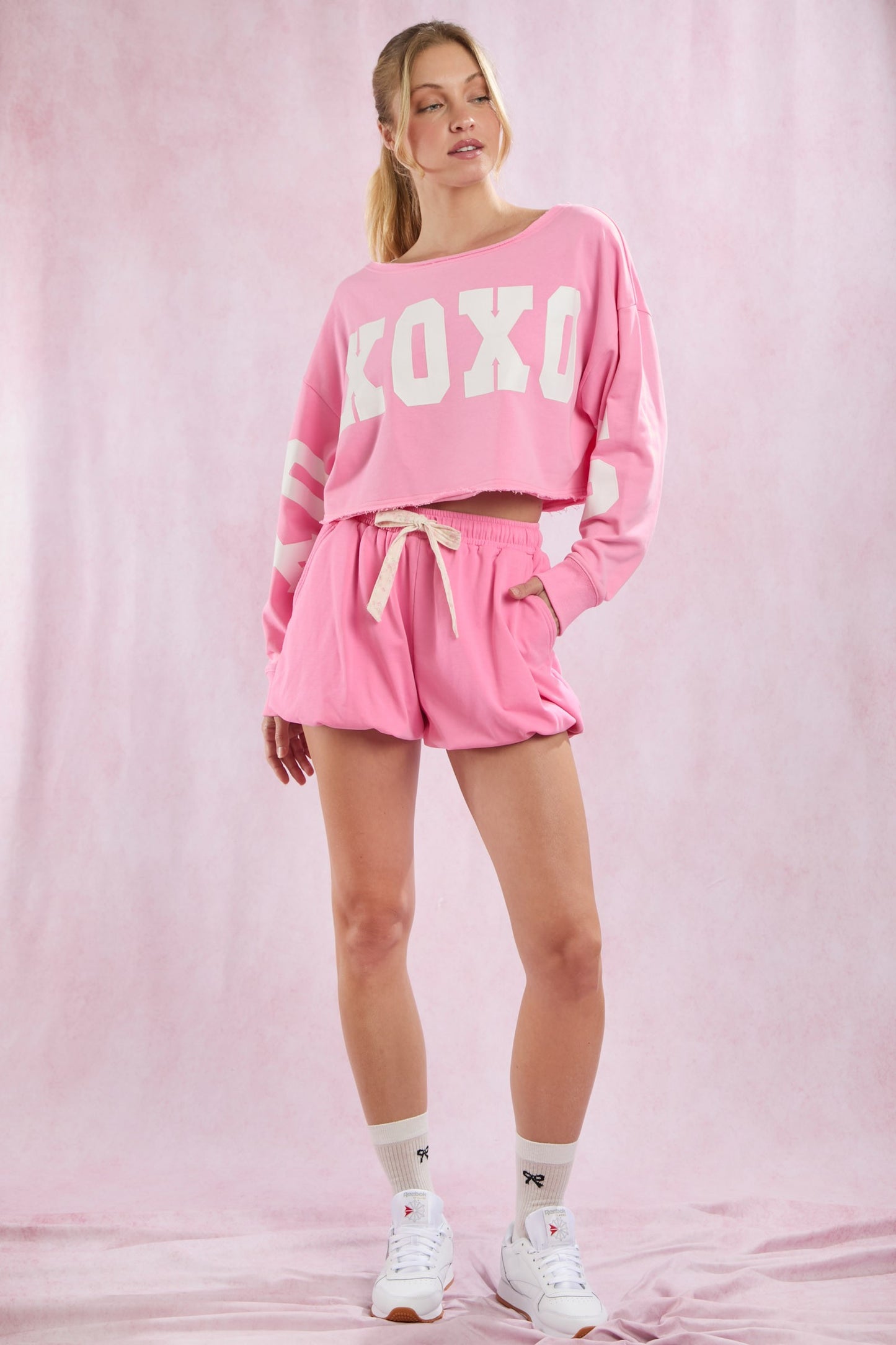 Bubbly Bow Pink Shorts