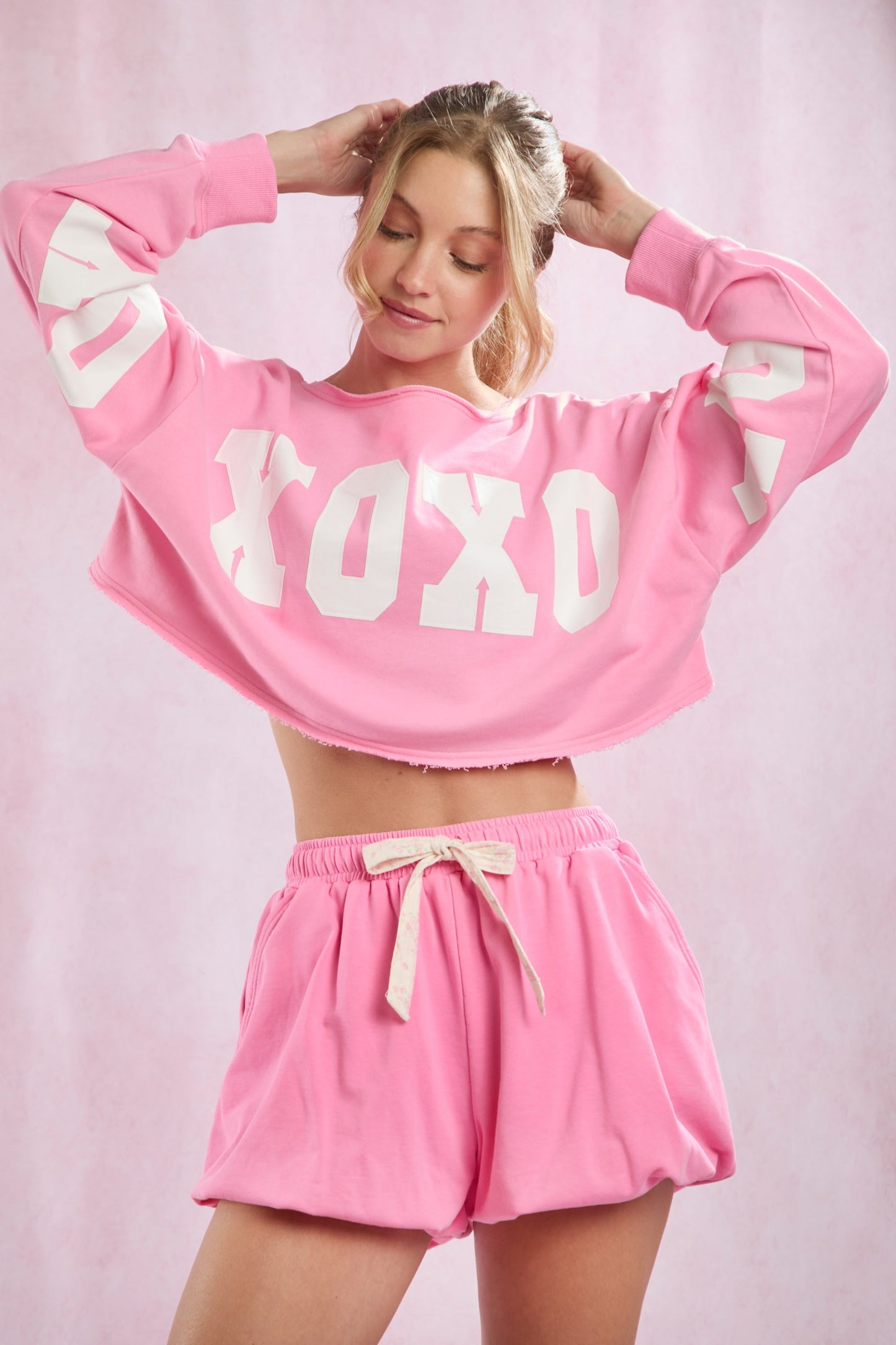 Bubbly Bow Pink Shorts