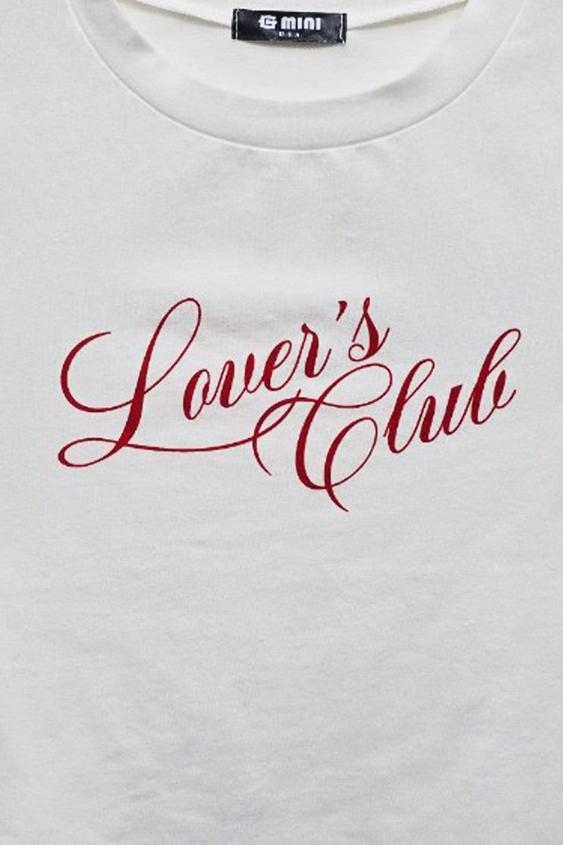 Lover's Club Tee - White