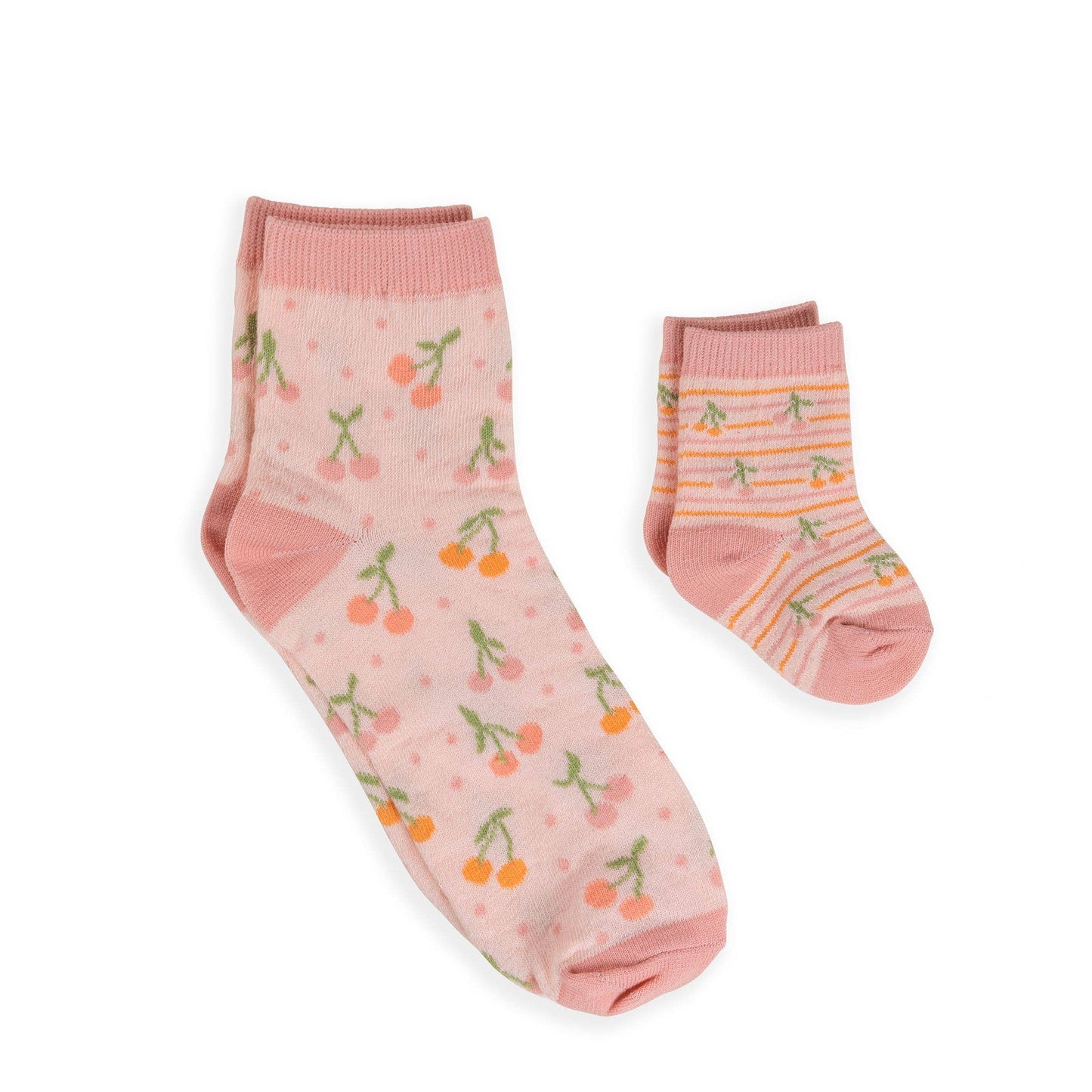 Cherry Cute Mama & Me Socks Set