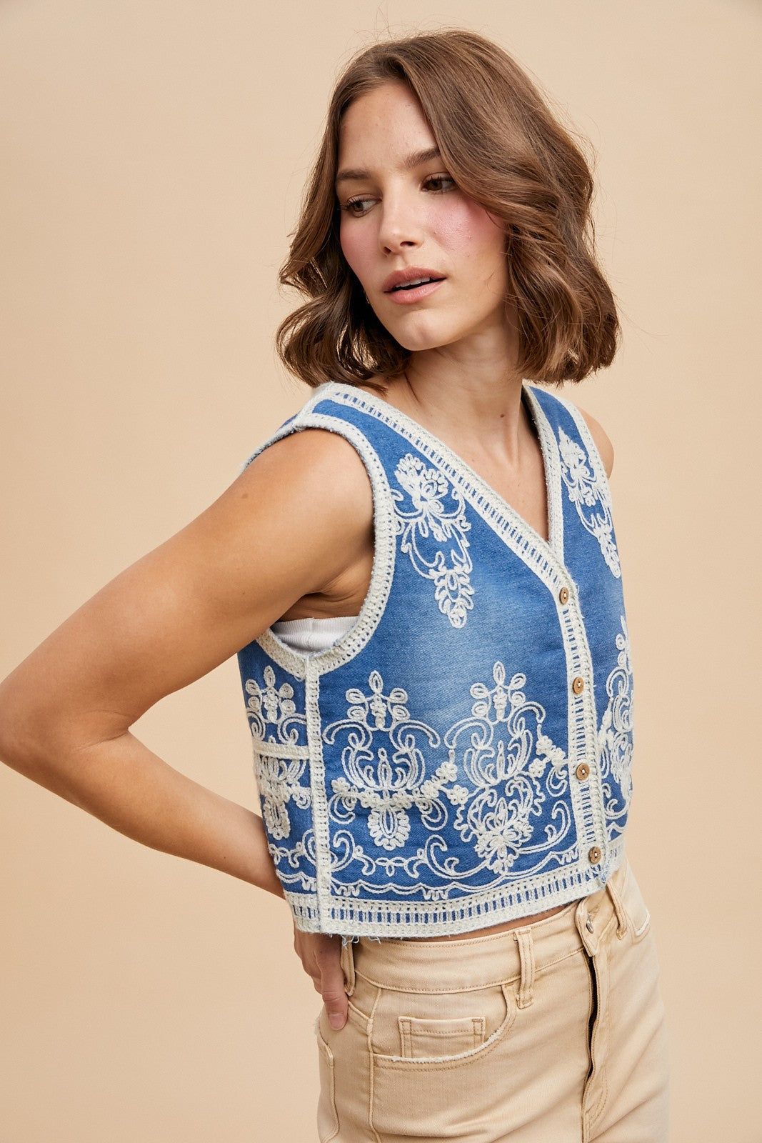 Chelsea Embroidered Vest