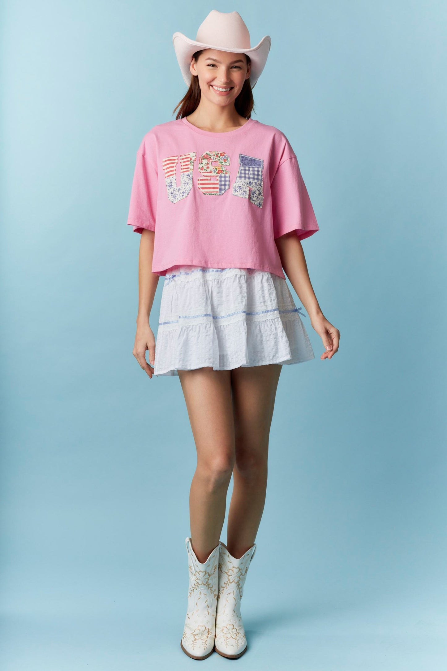 USA Patchwork Top