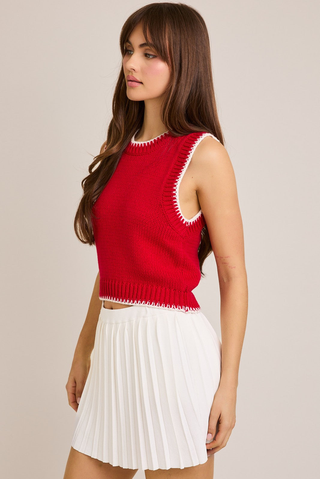 Sooner Stitching Sweater Vest