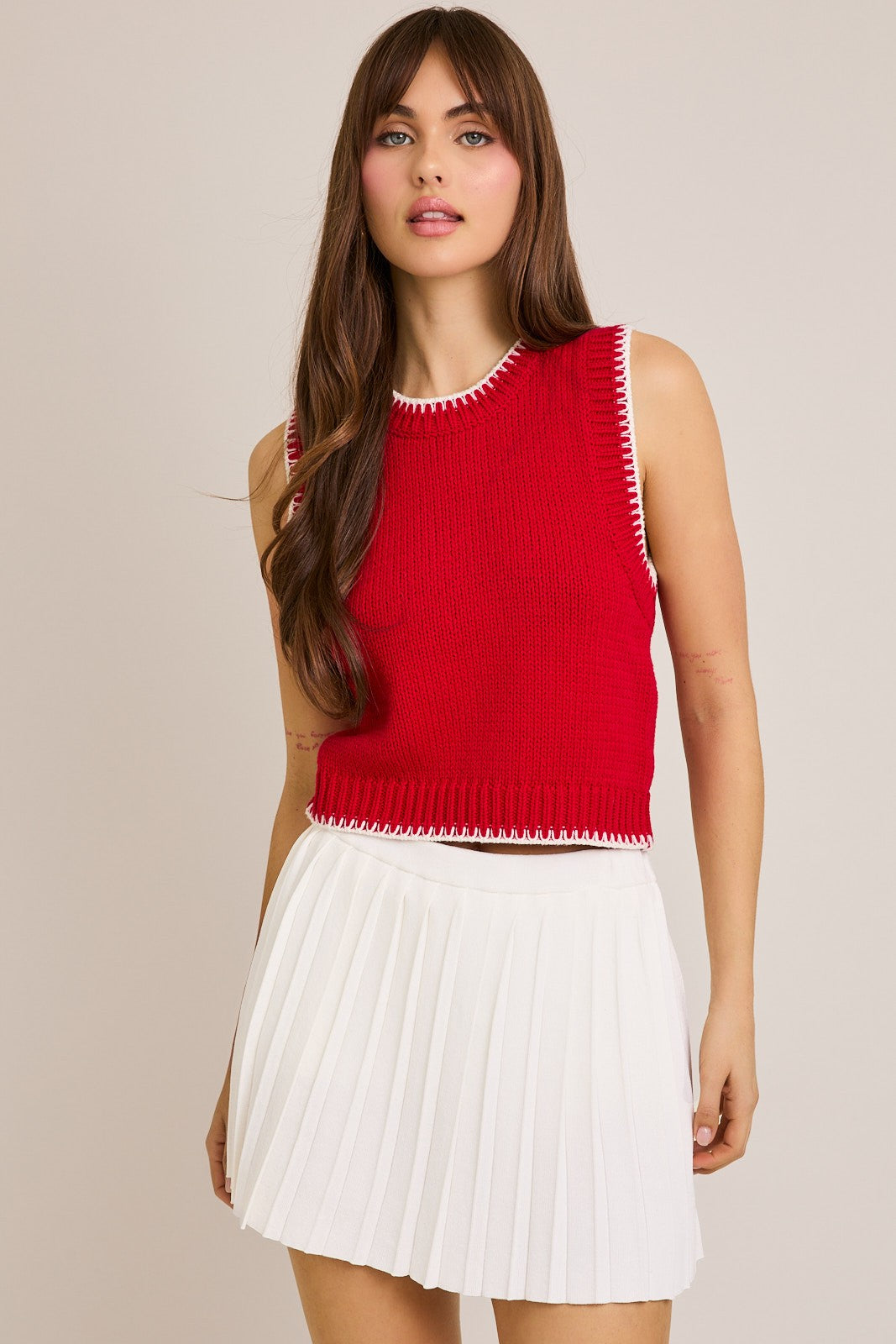 Sooner Stitching Sweater Vest