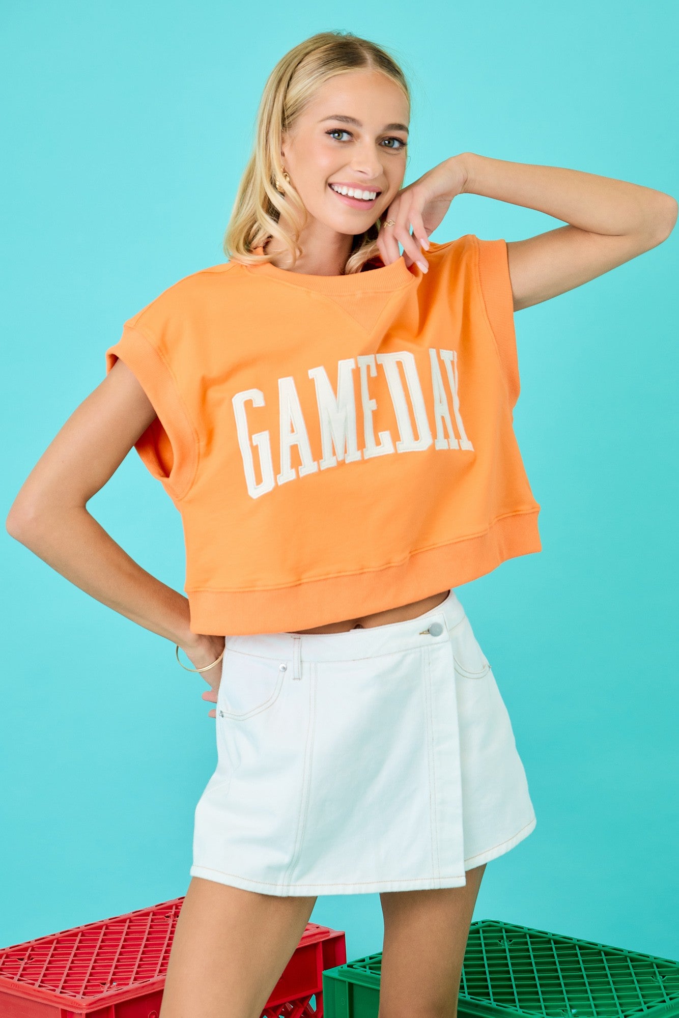 Orange Gameday Top