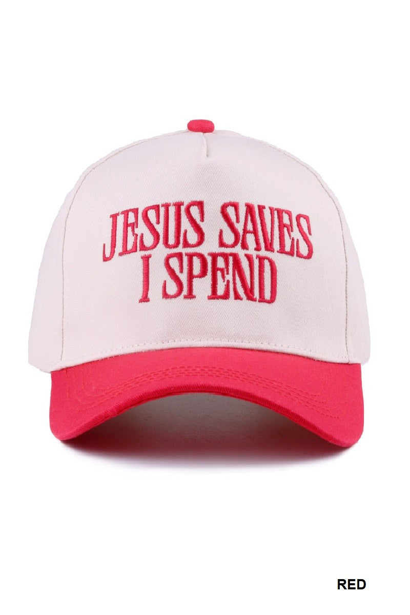 Jesus Saves Embroidered Hat