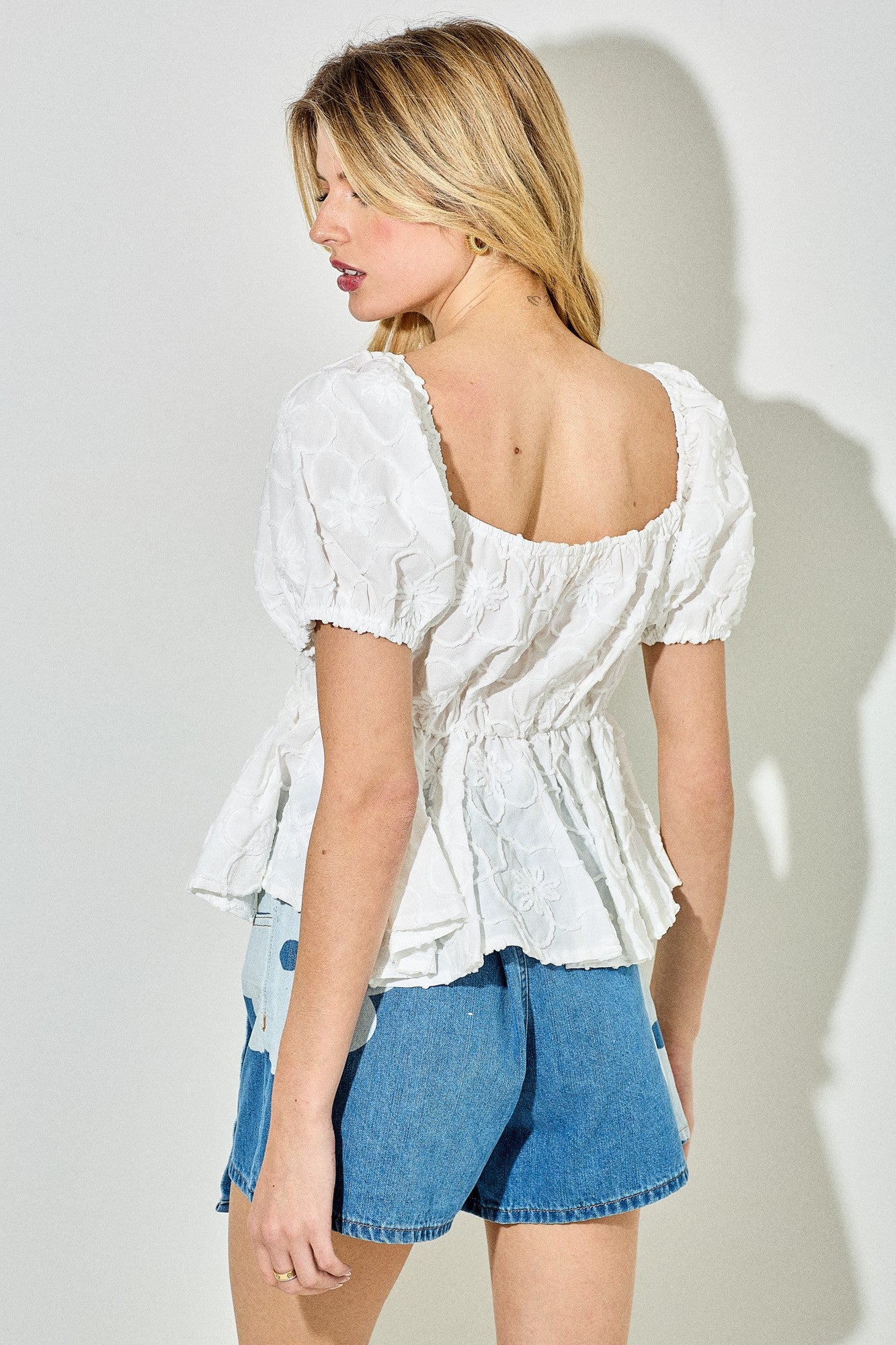 Sea Foam Textured Top