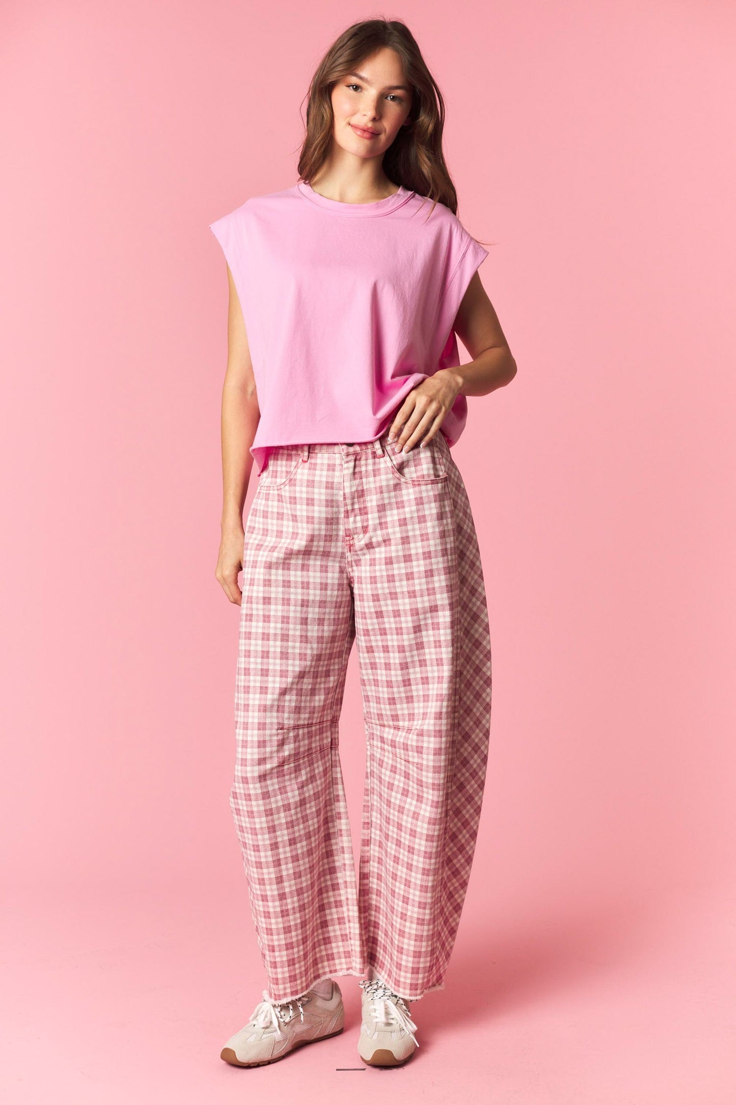 Bubblegum Sleeveless Crop Top