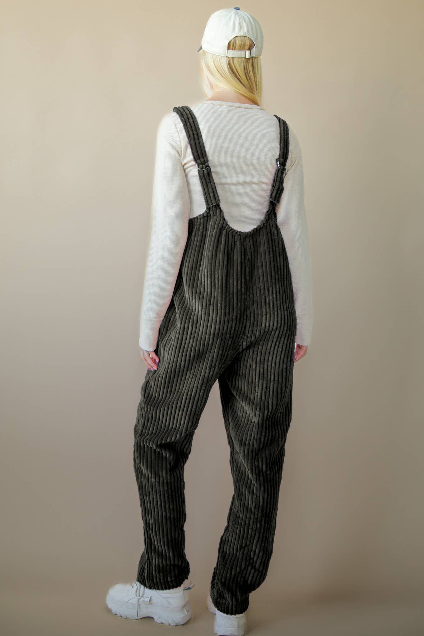 Brick Corduroy Jumpsuit