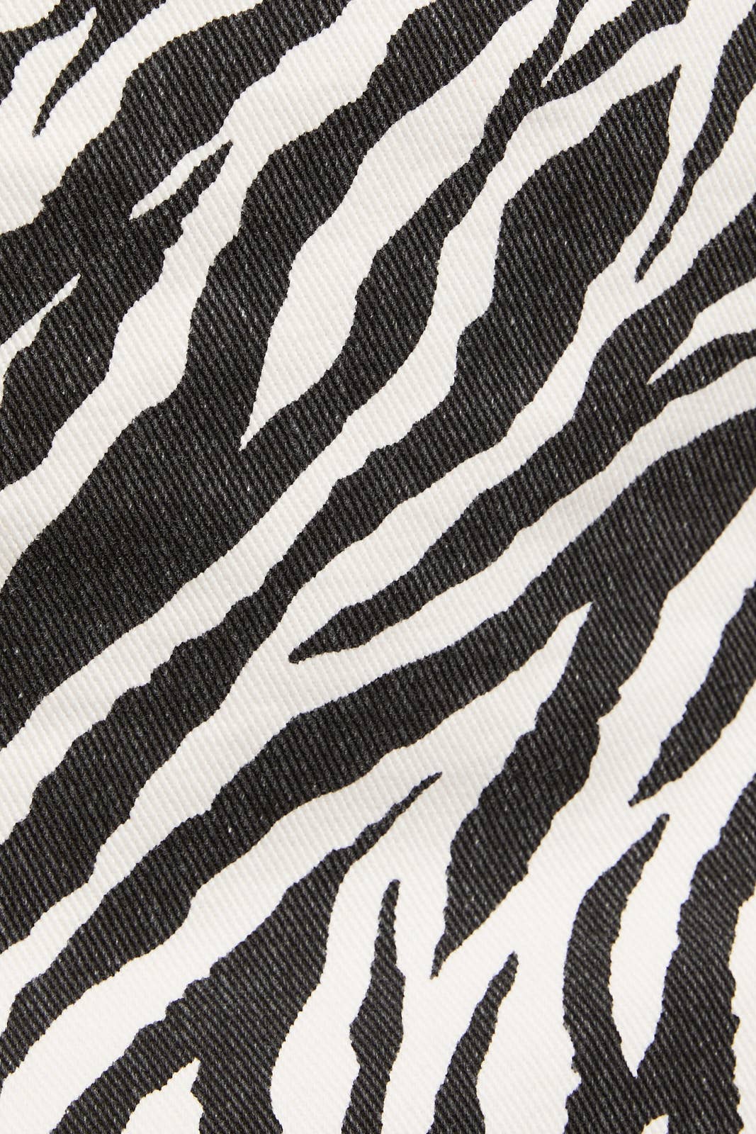 Zebra Low Waist Mini Skirt