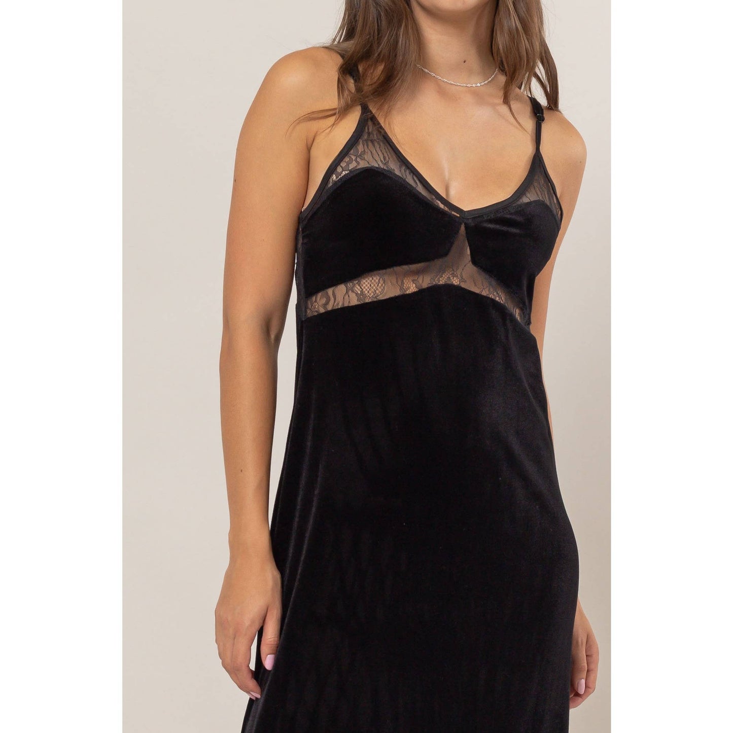 Black Velvet Maxi Dress