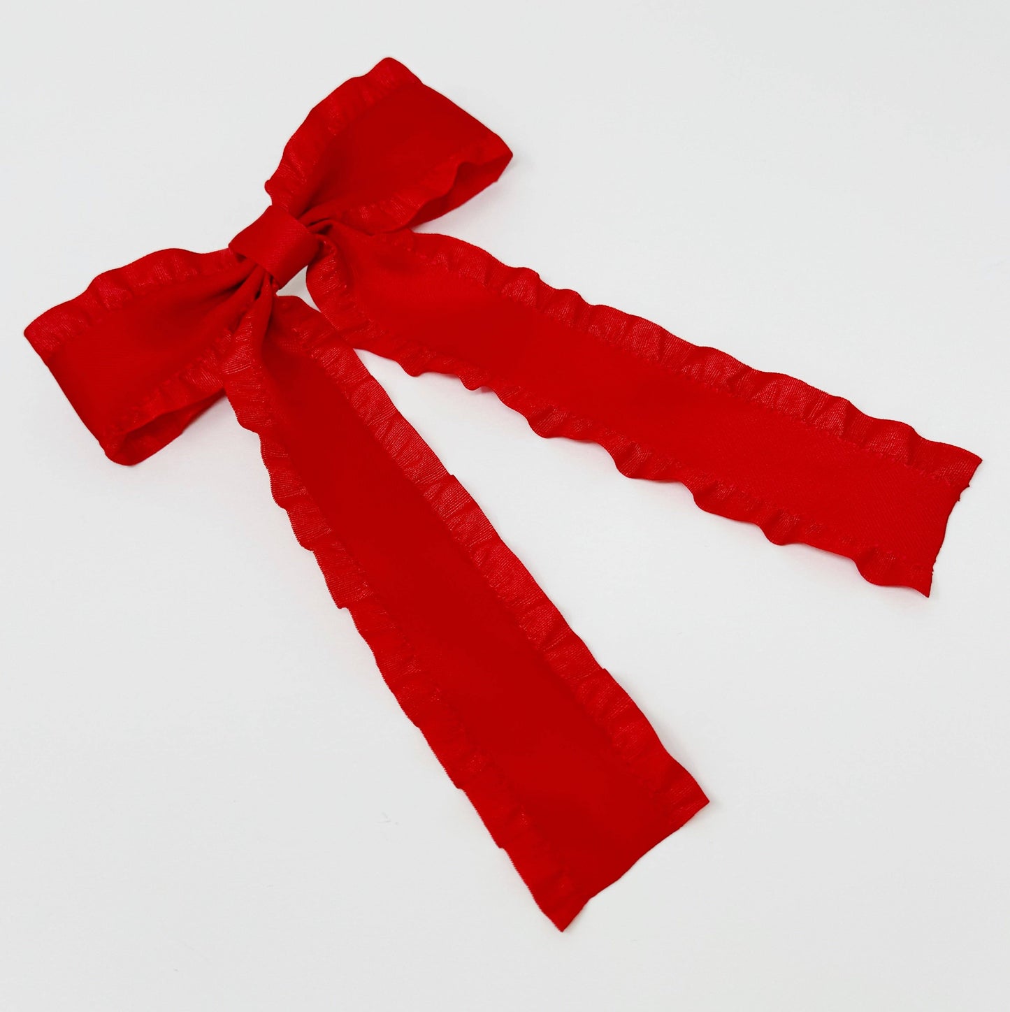 Frill Bow Hair Clips