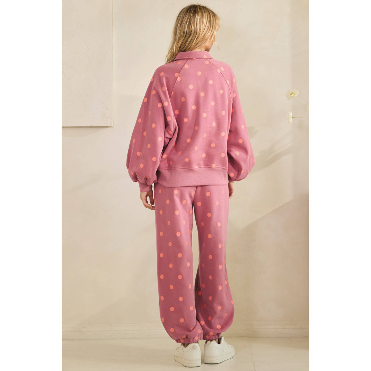 Plum Playful Dot Lounge Pants
