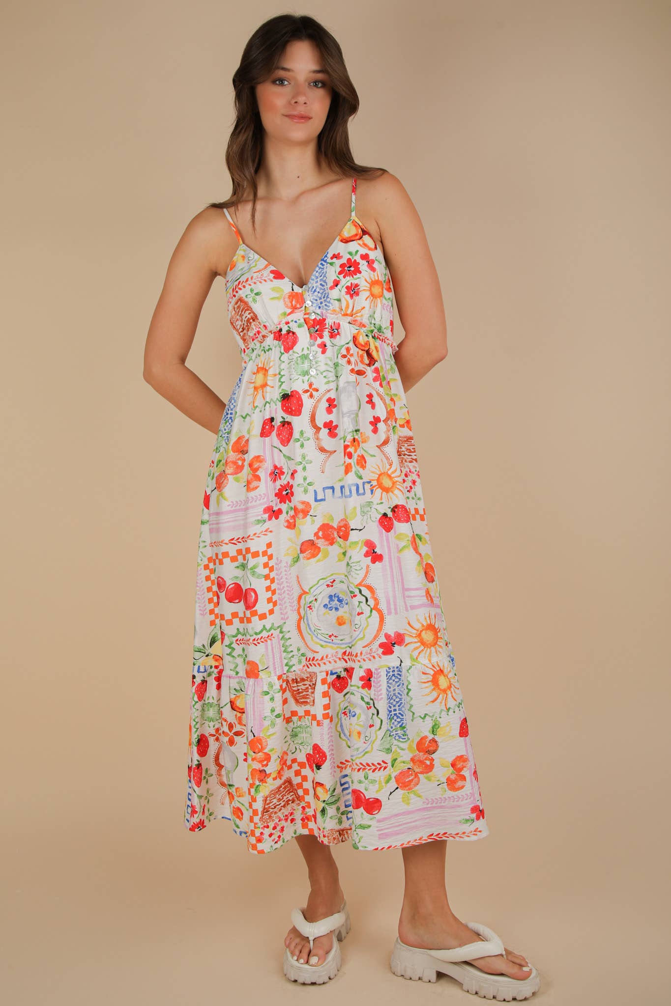 Italian Summer Midi Dress