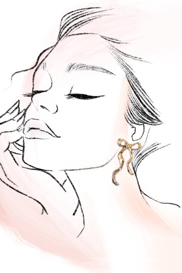 Ribbon Bow Earrings