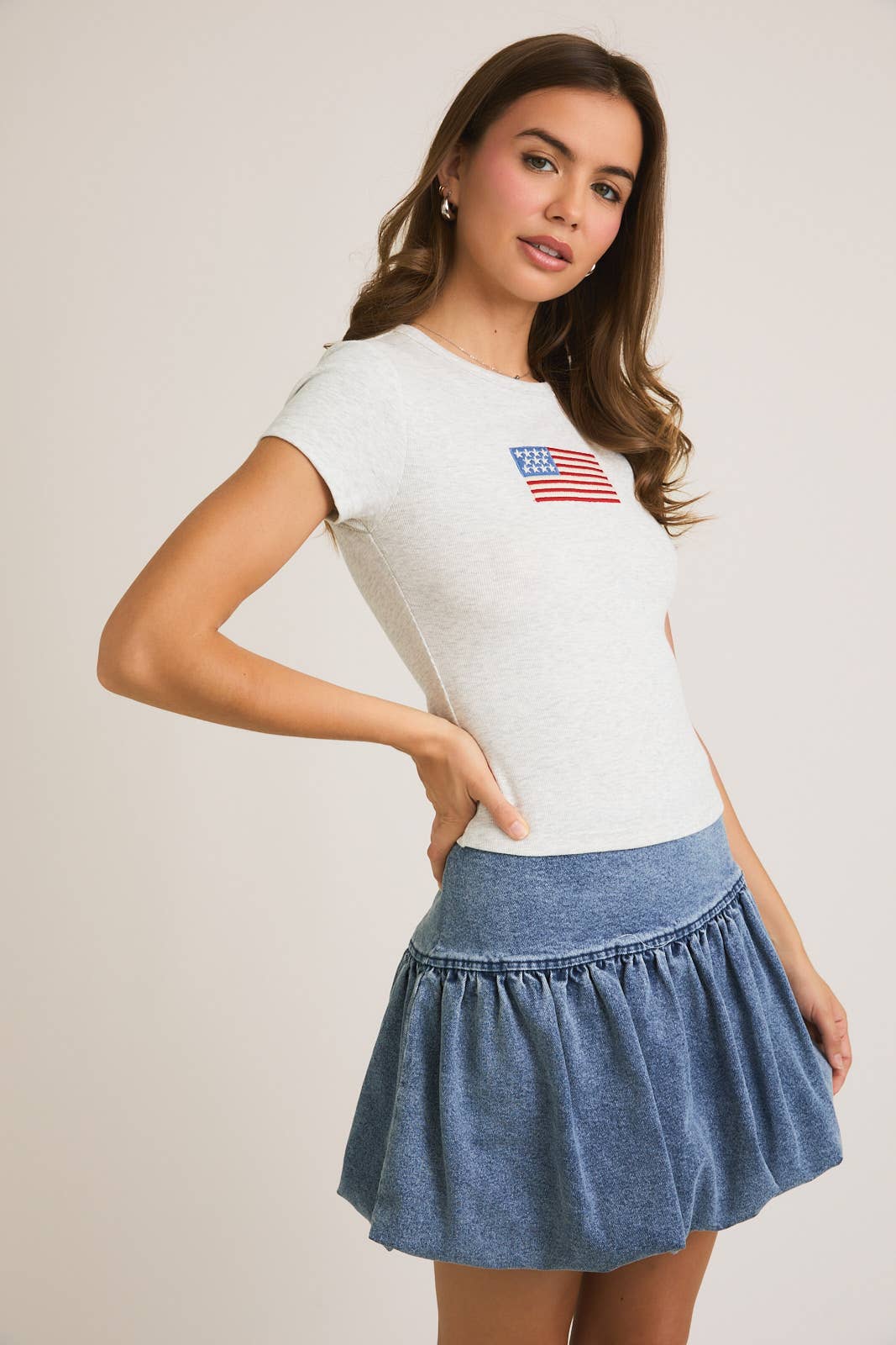 White Flag Baby Tee
