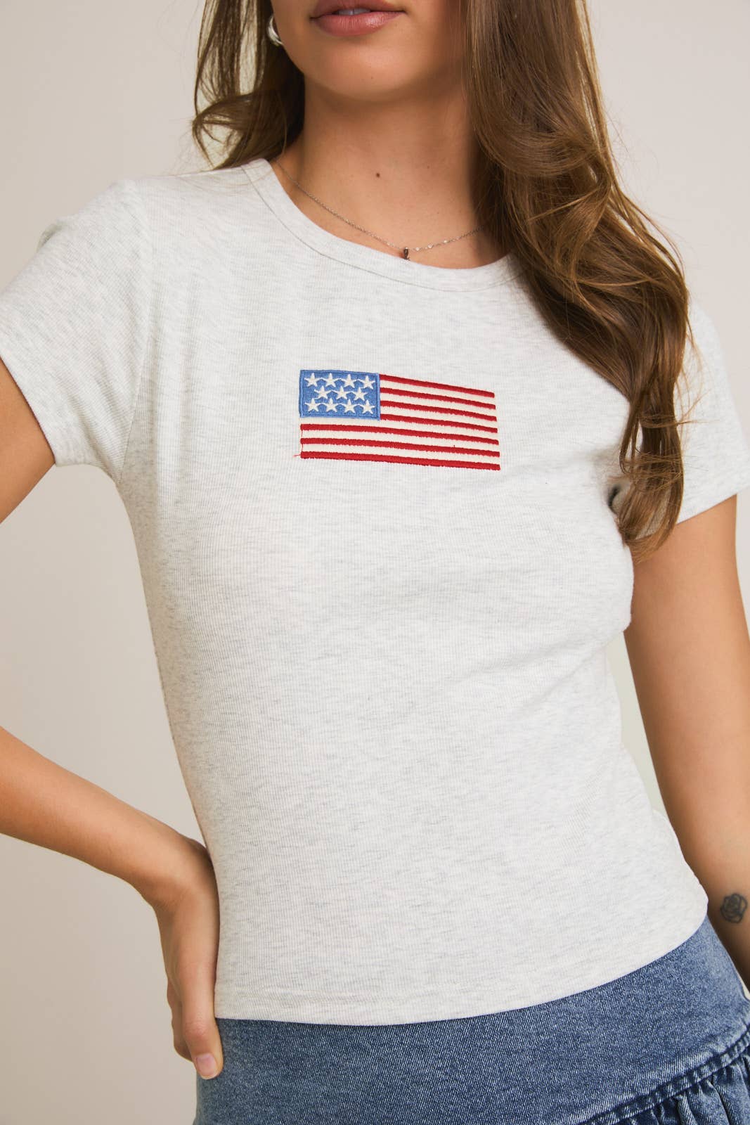 White Flag Baby Tee