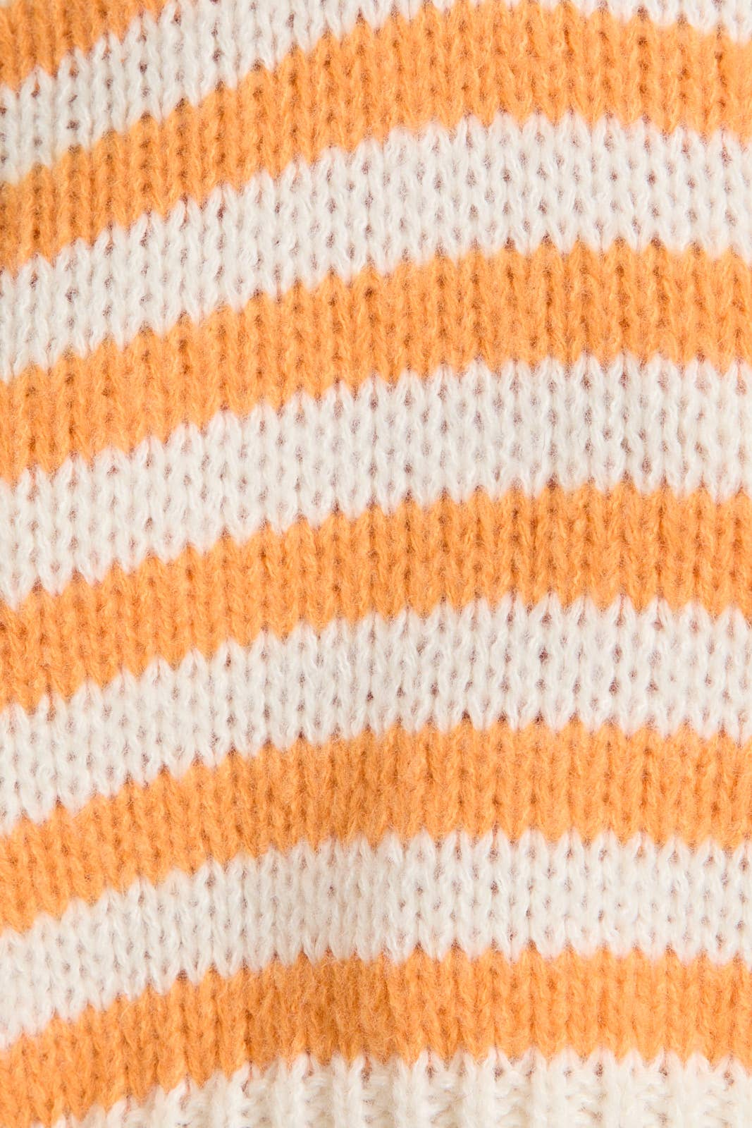 Orange & White Striped Sweater