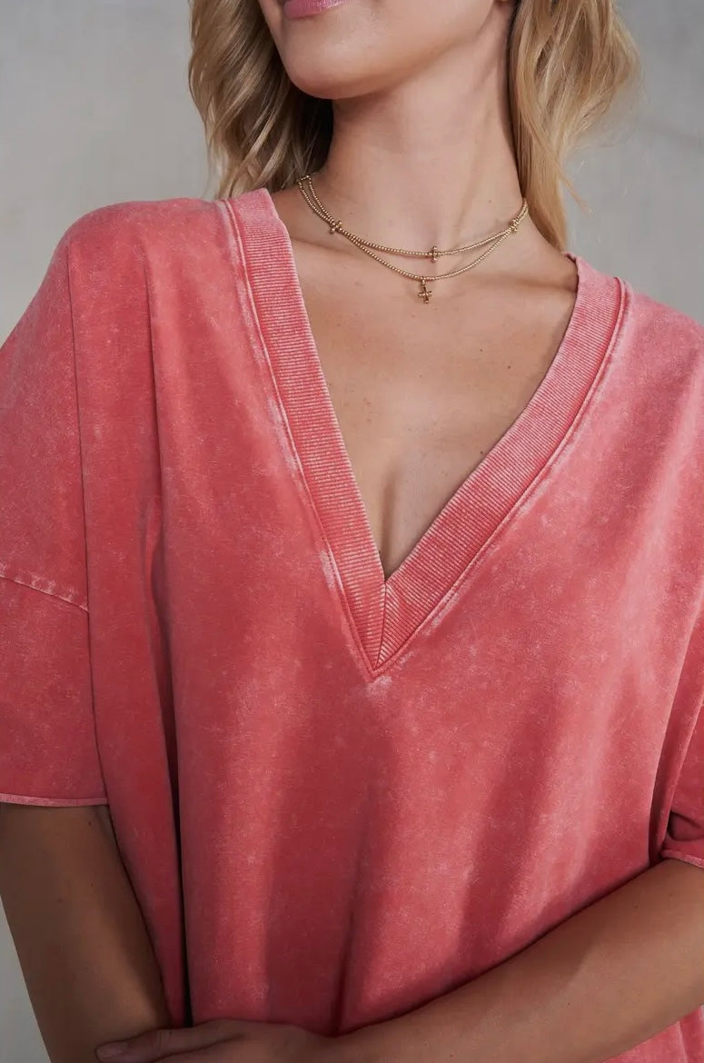 Watermelon V-Neck Top