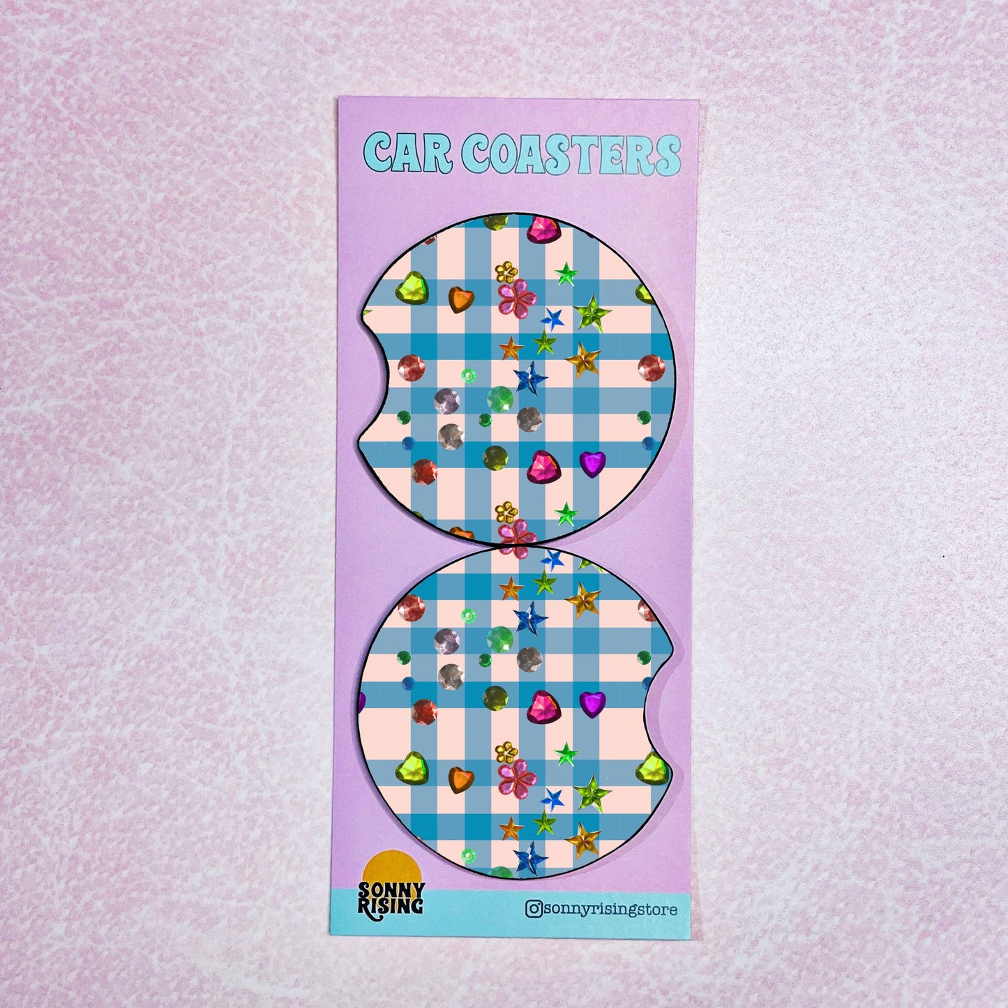 Car Coasters - Whimsy Pattern