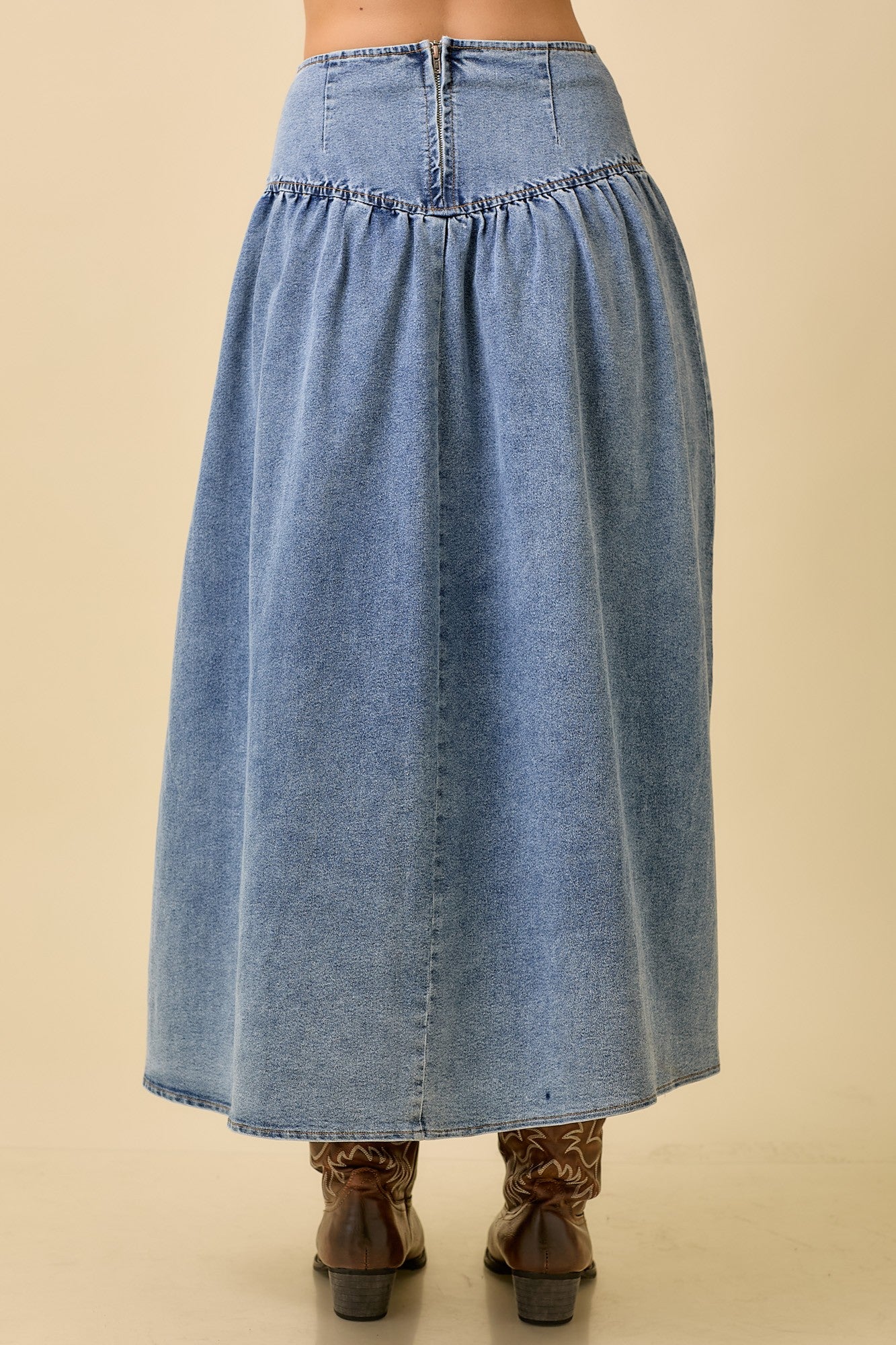 Denim Dreams Midi Skirt