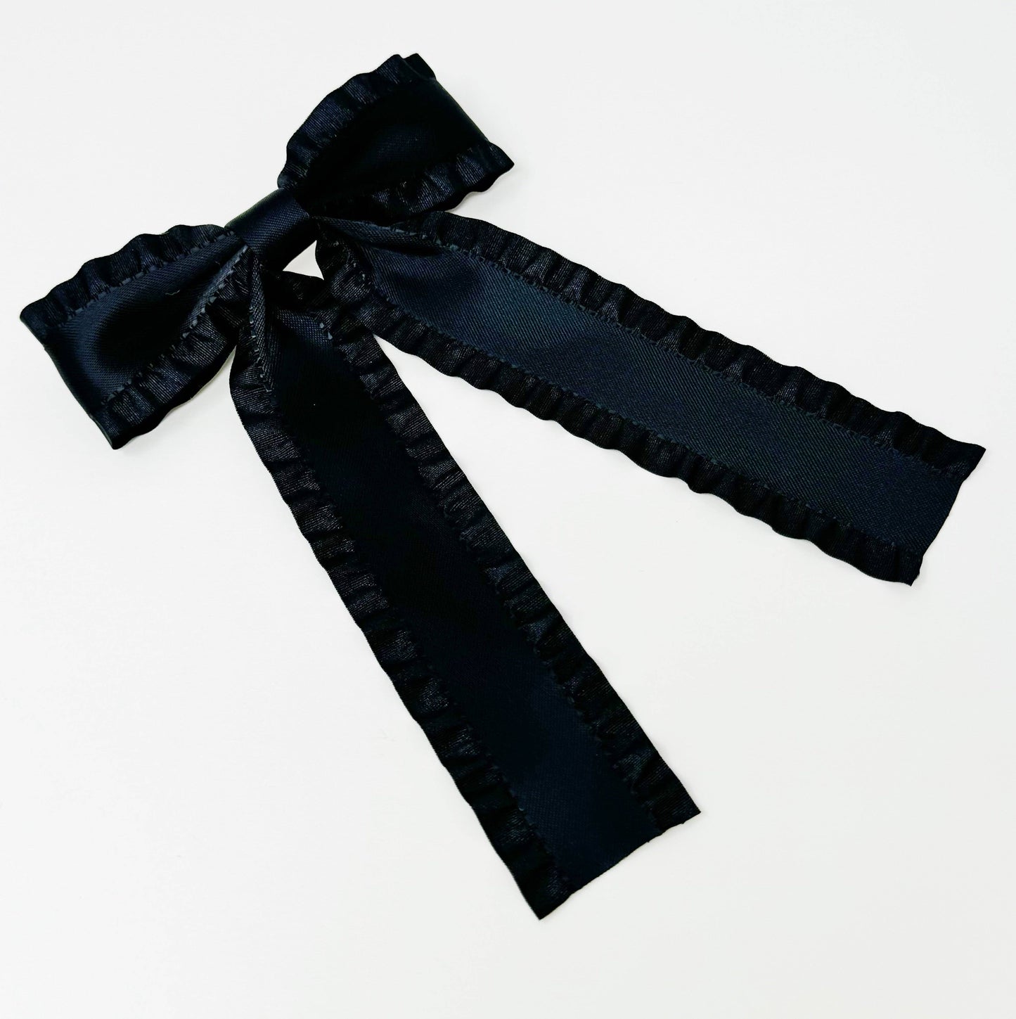 Frill Bow Hair Clips
