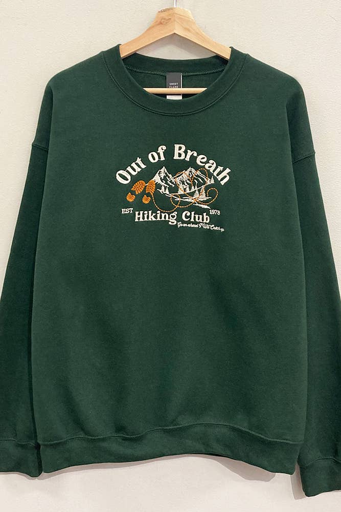 Hiking Club Embroidered Sweatshirt