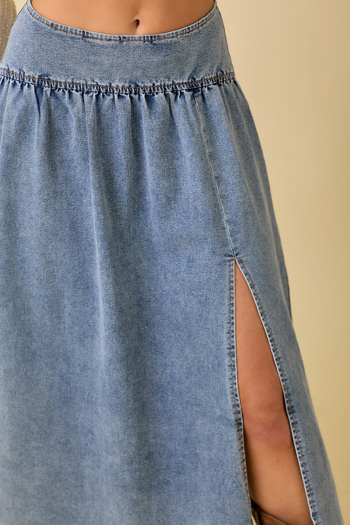 Denim Dreams Midi Skirt