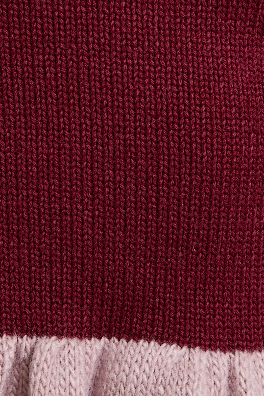 Wine Sleeveless Sweater Top