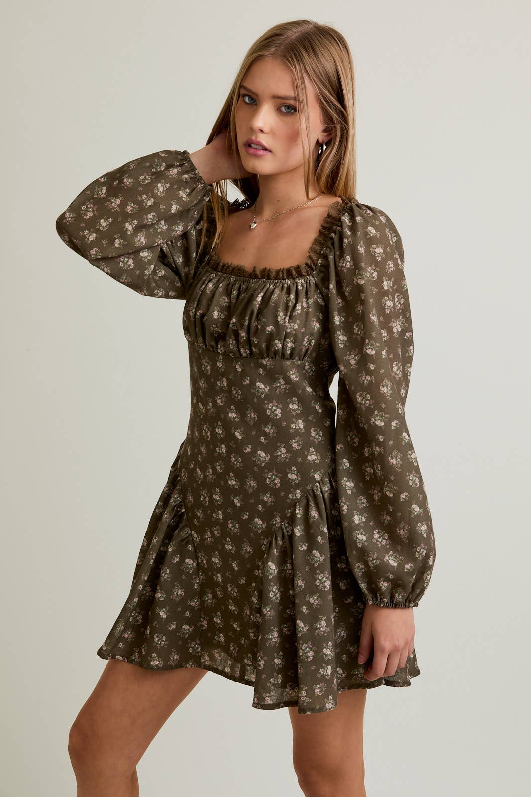 Bohemian Bloom Mini Dress