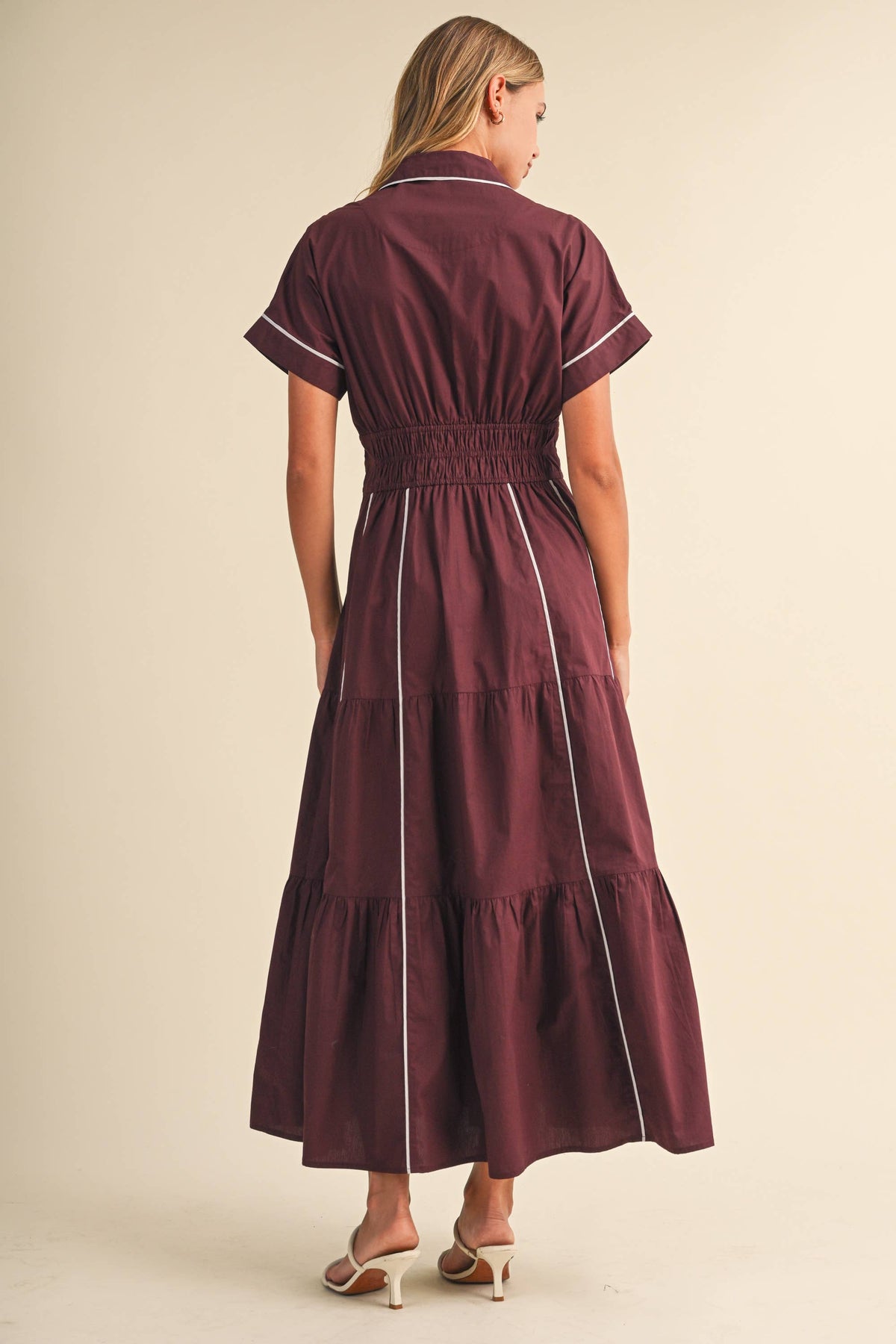 Deep Wine Maxi Dressi