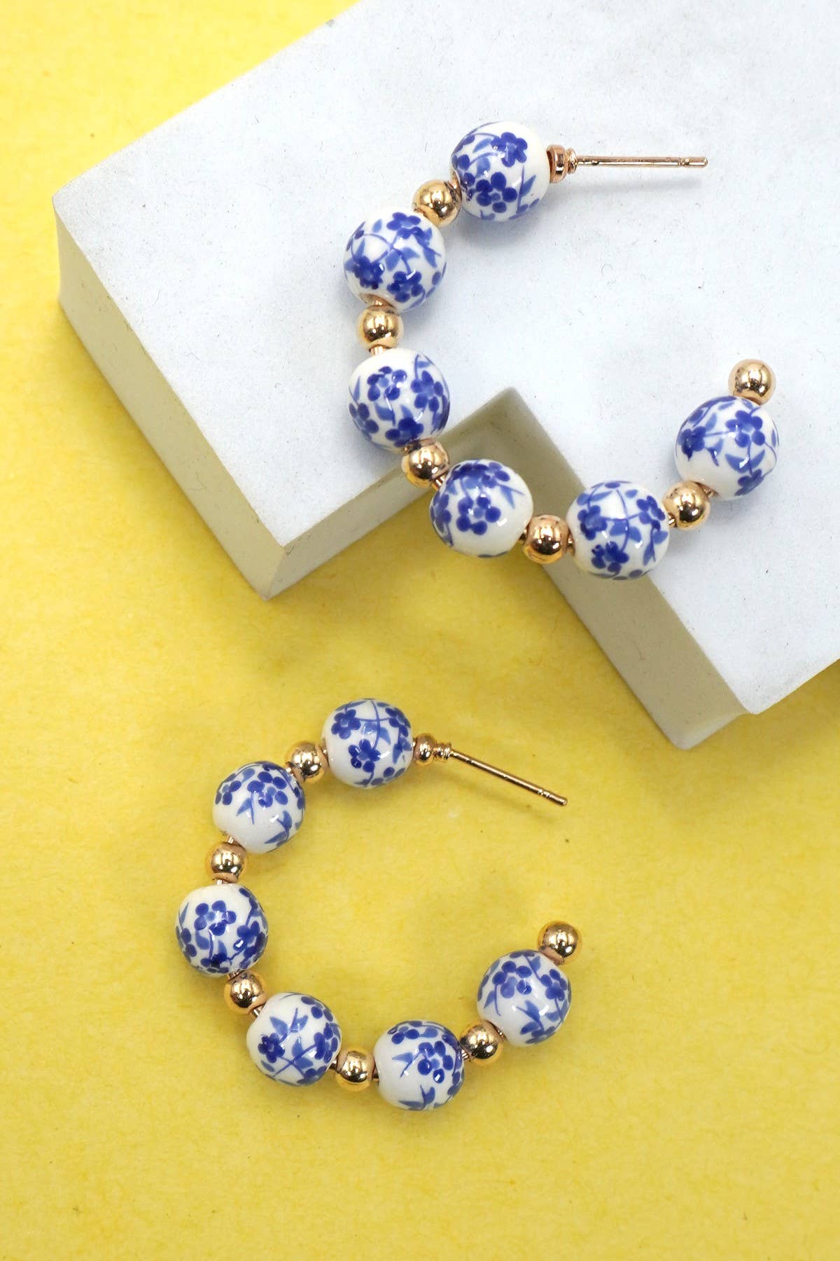 Porcelain Hoop Earrings