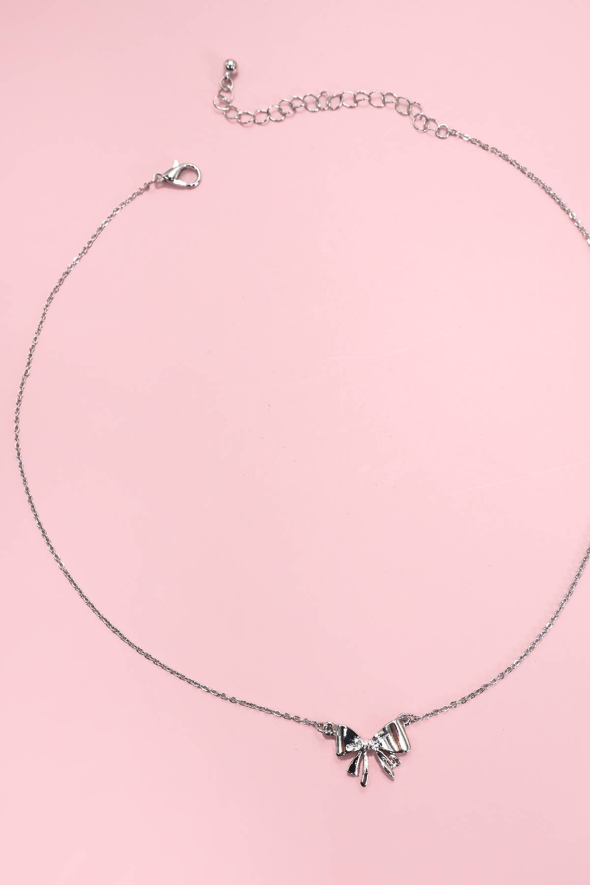 Mini Bow Ribbon Necklace