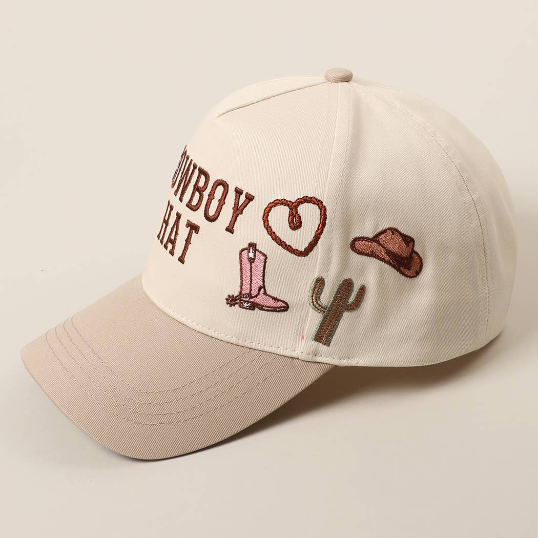 Cowboy Hat Embroidered Cap