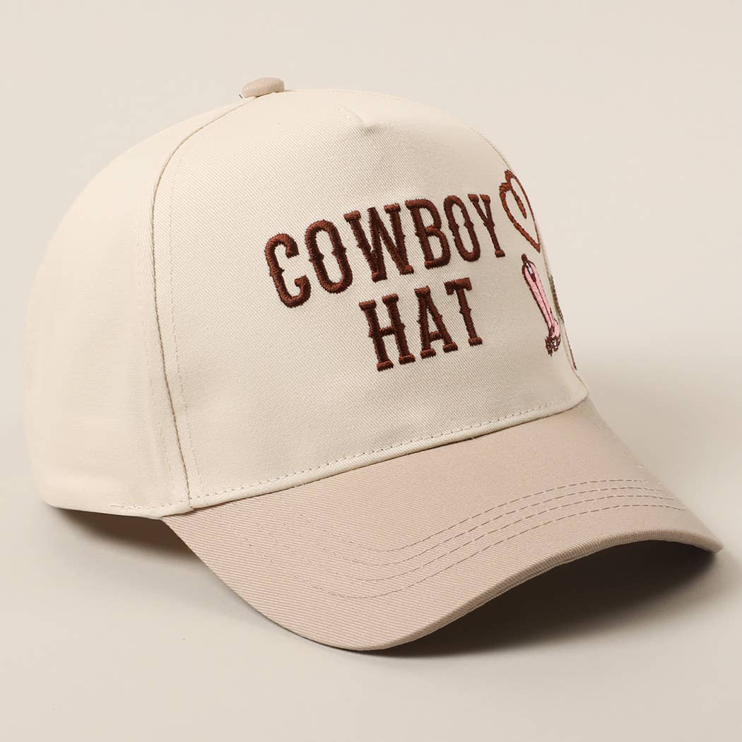 Cowboy Hat Embroidered Cap