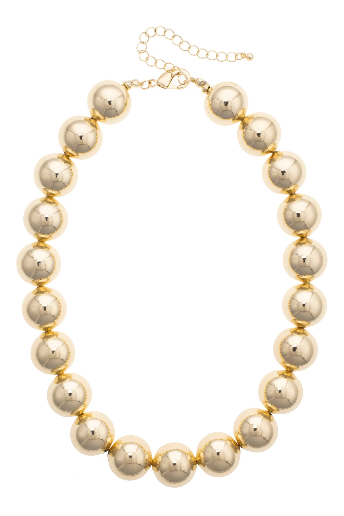 Marjorie Beaded Necklace: Gold